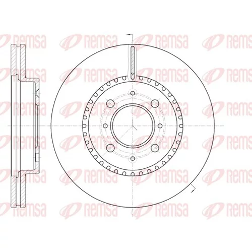 Brzdový kotúč REMSA 61096.10
