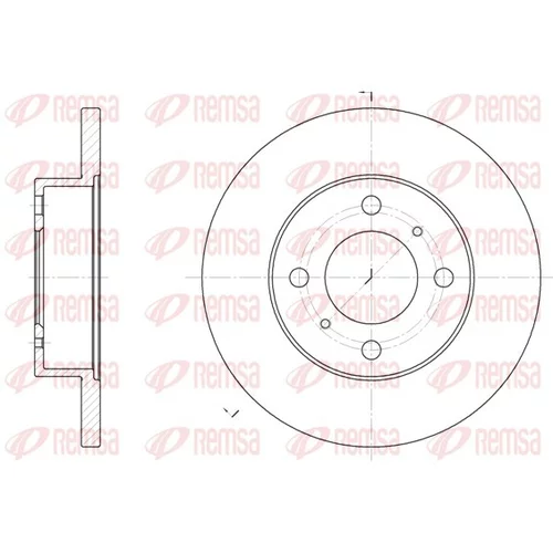 Brzdový kotúč REMSA 61117.00
