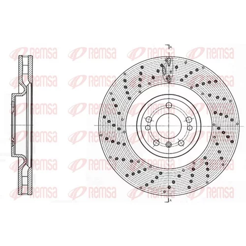 Brzdový kotúč REMSA 61761.10