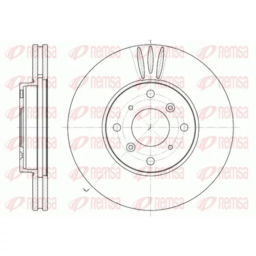 Brzdový kotúč REMSA 6641.10