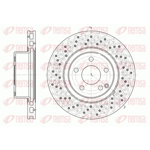 Brzdový kotúč REMSA 6817.10