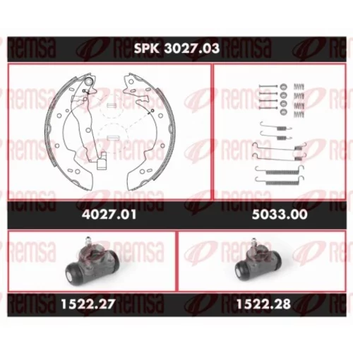 Sada bŕzd, Bubnová brzda REMSA SPK 3027.03