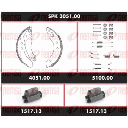 Sada bŕzd, Bubnová brzda REMSA SPK 3051.00