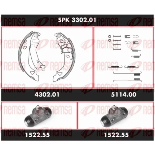 Sada bŕzd, Bubnová brzda REMSA SPK 3302.01