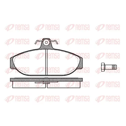 Sada brzdových platničiek kotúčovej brzdy REMSA 0156.00