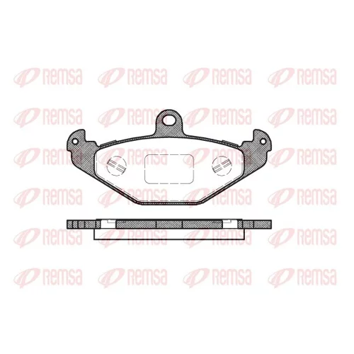 Sada brzdových platničiek kotúčovej brzdy REMSA 0345.20