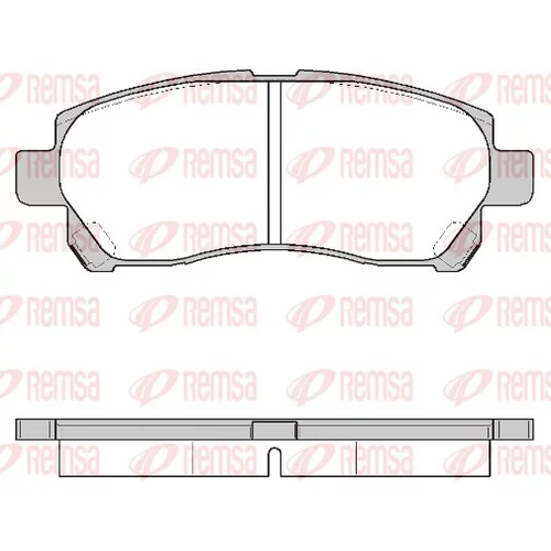 Sada brzdových platničiek kotúčovej brzdy REMSA 1308.00