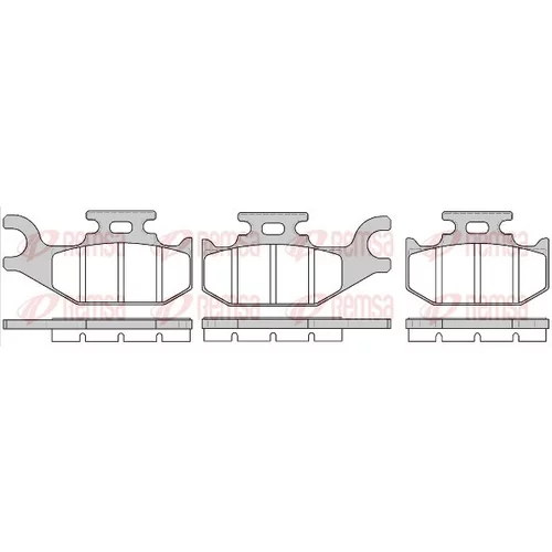 Sada brzdových platničiek kotúčovej brzdy REMSA 1519.00