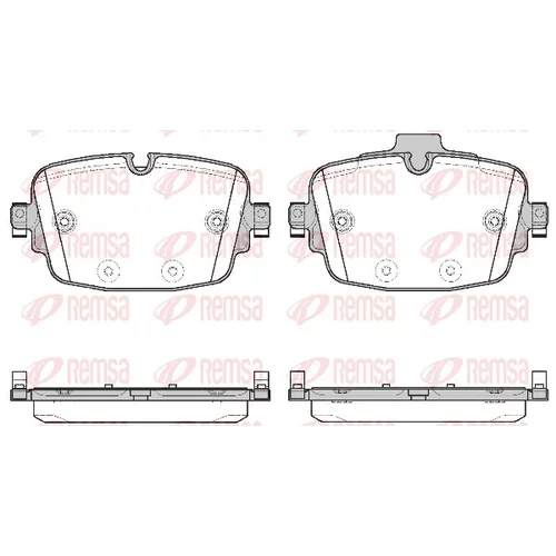 Sada brzdových platničiek kotúčovej brzdy REMSA 1739.00