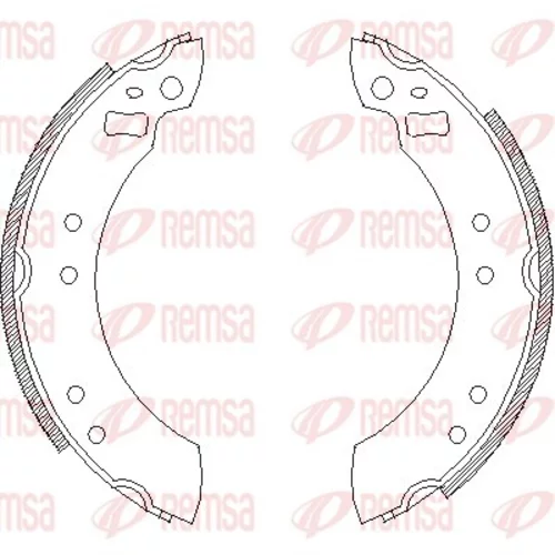 Brzdové čeľuste REMSA 4253.00