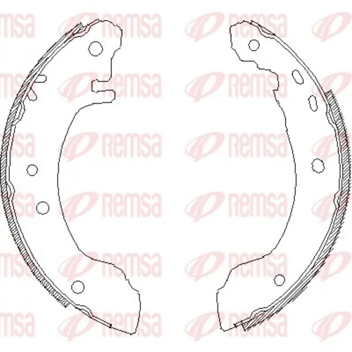 Brzdové čeľuste REMSA 4508.00