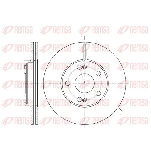 Brzdový kotúč REMSA 6227.11