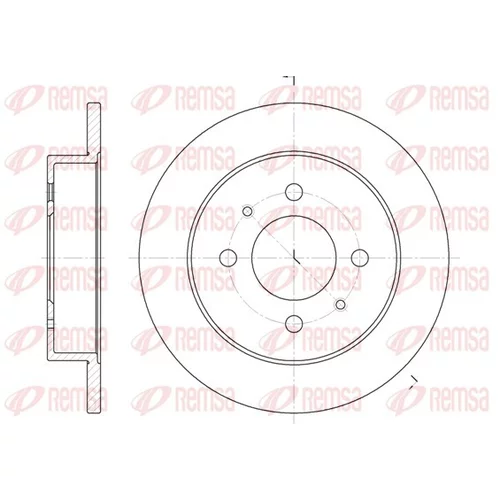 Brzdový kotúč REMSA 6765.00