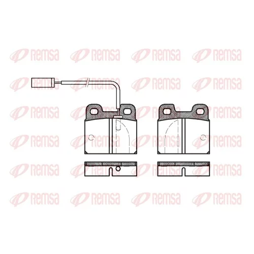 Sada brzdových platničiek kotúčovej brzdy REMSA 0005.11