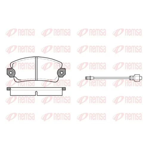 Sada brzdových platničiek kotúčovej brzdy REMSA 0025.12