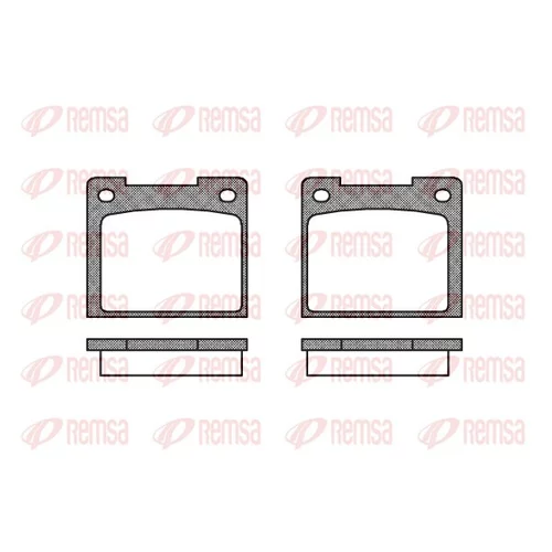 Sada brzdových platničiek kotúčovej brzdy REMSA 0039.20