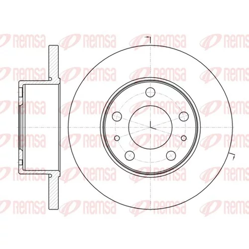 Brzdový kotúč REMSA 61008.00