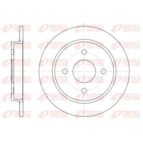 Brzdový kotúč REMSA 6155.00