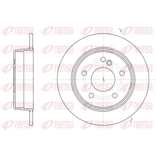 Brzdový kotúč REMSA 6193.00