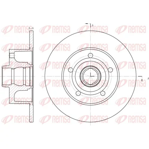 Brzdový kotúč REMSA 6431.00