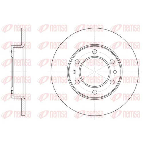 Brzdový kotúč REMSA 6505.00