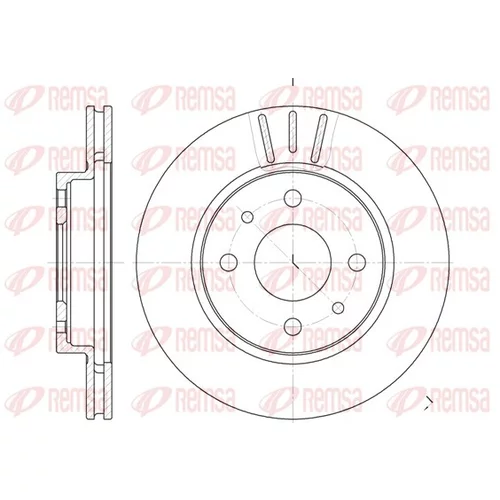Brzdový kotúč REMSA 6829.10