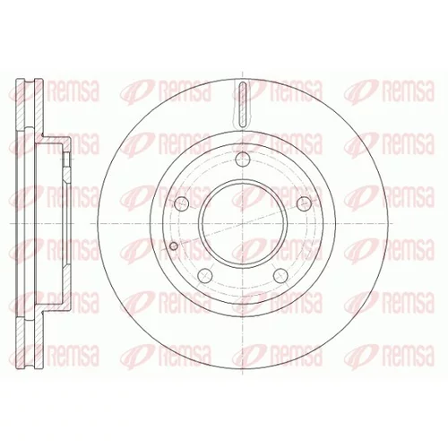 Brzdový kotúč REMSA 6841.10