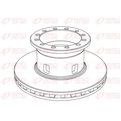 Brzdový kotúč REMSA NCA1020.20