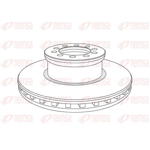 Brzdový kotúč REMSA NCA1053.20