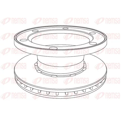 Brzdový kotúč REMSA NCA1077.20