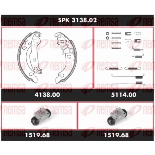 Sada bŕzd, Bubnová brzda REMSA SPK 3138.02