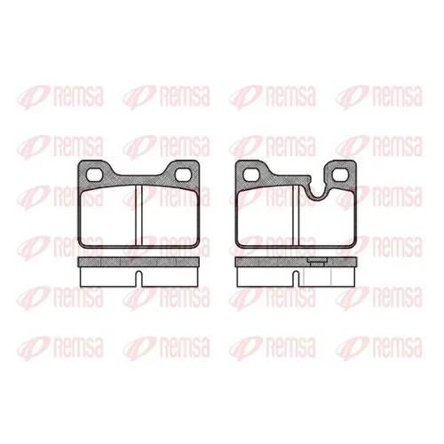 Sada brzdových platničiek kotúčovej brzdy REMSA 0113.00