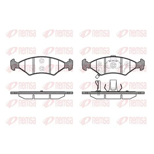 Sada brzdových platničiek kotúčovej brzdy REMSA 0502.22