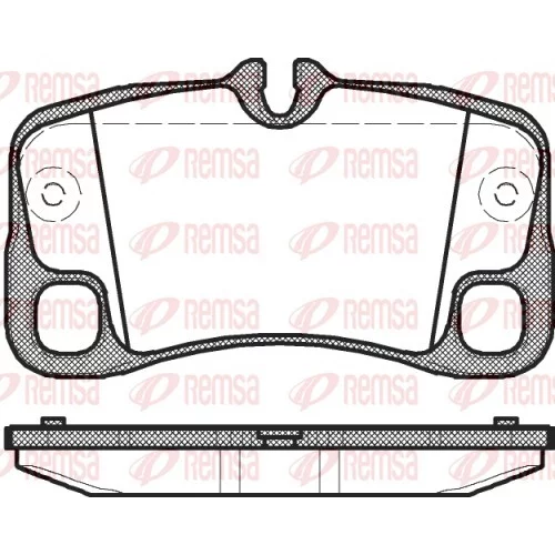 Sada brzdových platničiek kotúčovej brzdy REMSA 1369.00