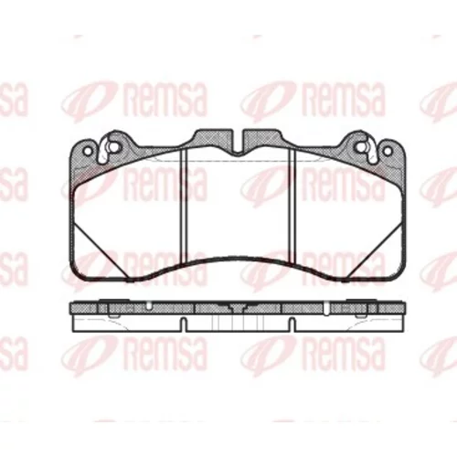 Sada brzdových platničiek kotúčovej brzdy REMSA 1425.10
