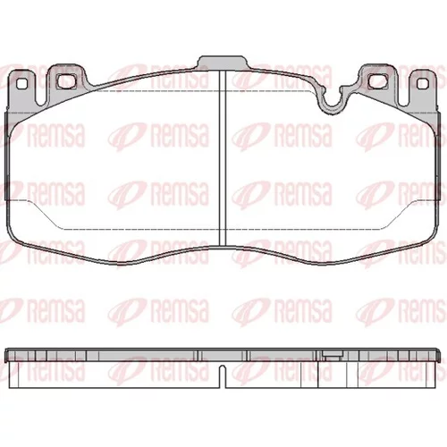Sada brzdových platničiek kotúčovej brzdy REMSA 1742.00
