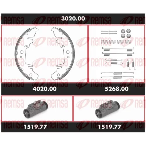 Sada bŕzd, Bubnová brzda REMSA 3020.00