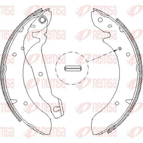 Brzdové čeľuste REMSA 4054.00