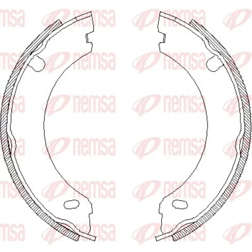 Brzdová čeľusť, parkovacia brzda REMSA 4696.00