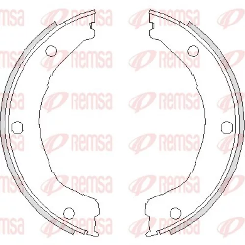 Brzdová čeľusť, parkovacia brzda REMSA 4730.00