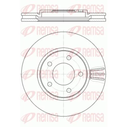 Brzdový kotúč REMSA 61047.10