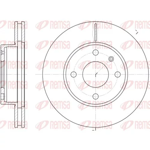 Brzdový kotúč REMSA 6215.10