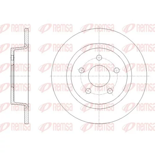 Brzdový kotúč REMSA 62520.00