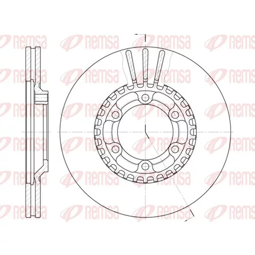 Brzdový kotúč REMSA 6446.10