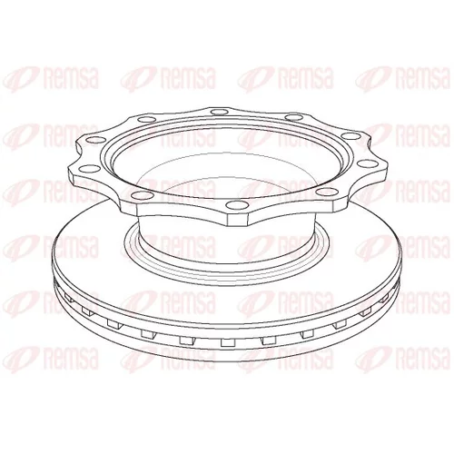 Brzdový kotúč REMSA NCA1078.20