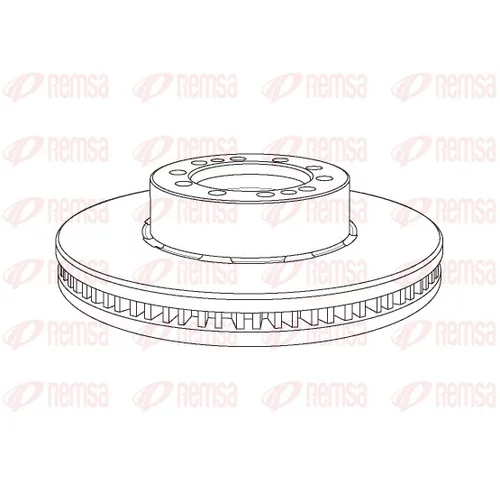 Brzdový kotúč REMSA NCA1169.20