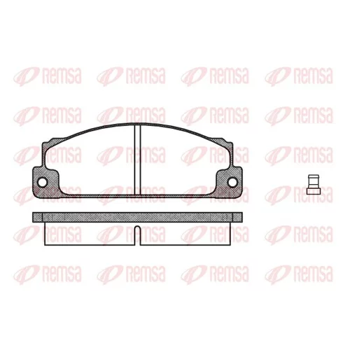 Sada brzdových platničiek kotúčovej brzdy REMSA 0022.02