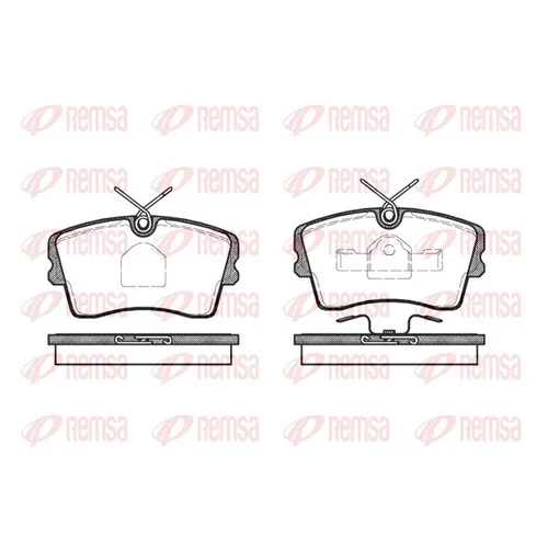 Sada brzdových platničiek kotúčovej brzdy REMSA 0173.10