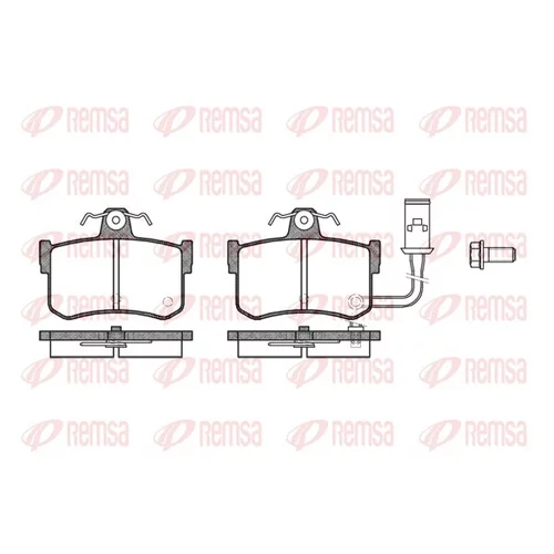 Sada brzdových platničiek kotúčovej brzdy REMSA 0251.01