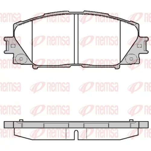Sada brzdových platničiek kotúčovej brzdy REMSA 1224.10